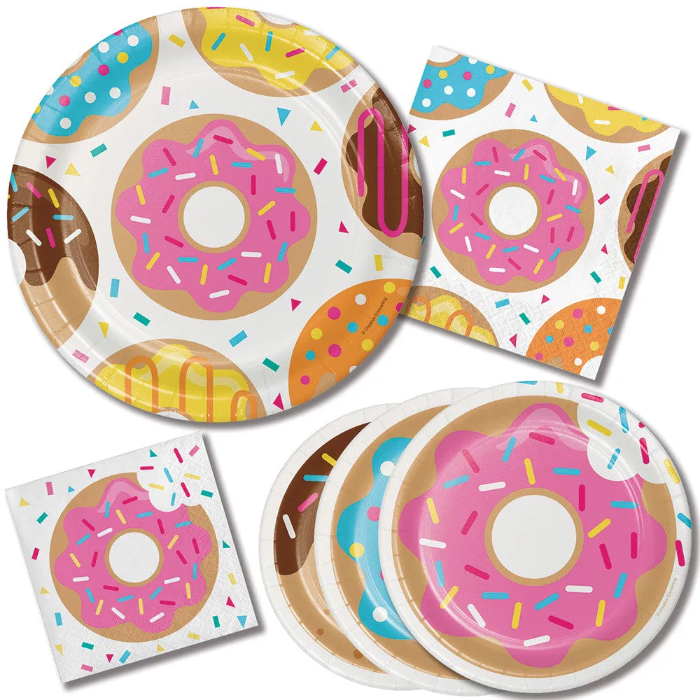 Fun Donut Party Happy Birthday Banner