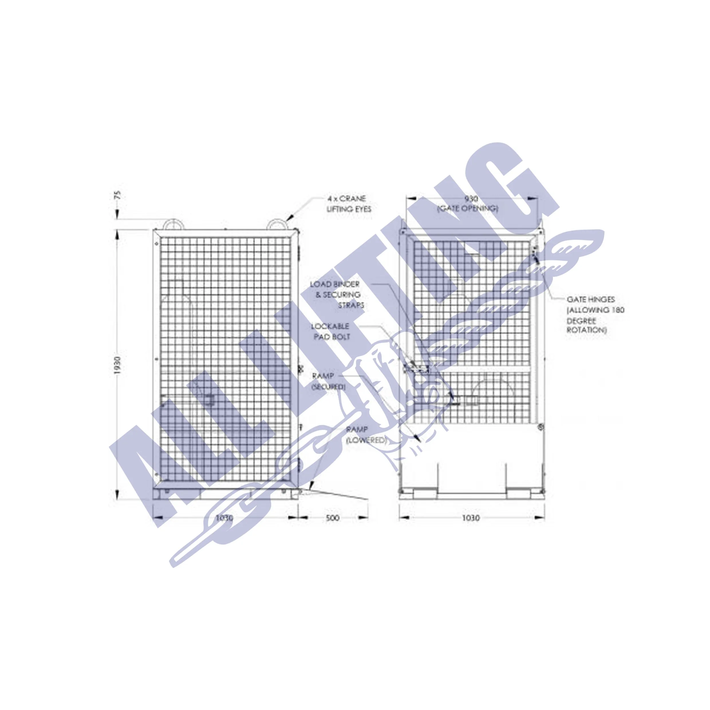 Gas Cylinder Cage - GB CM2