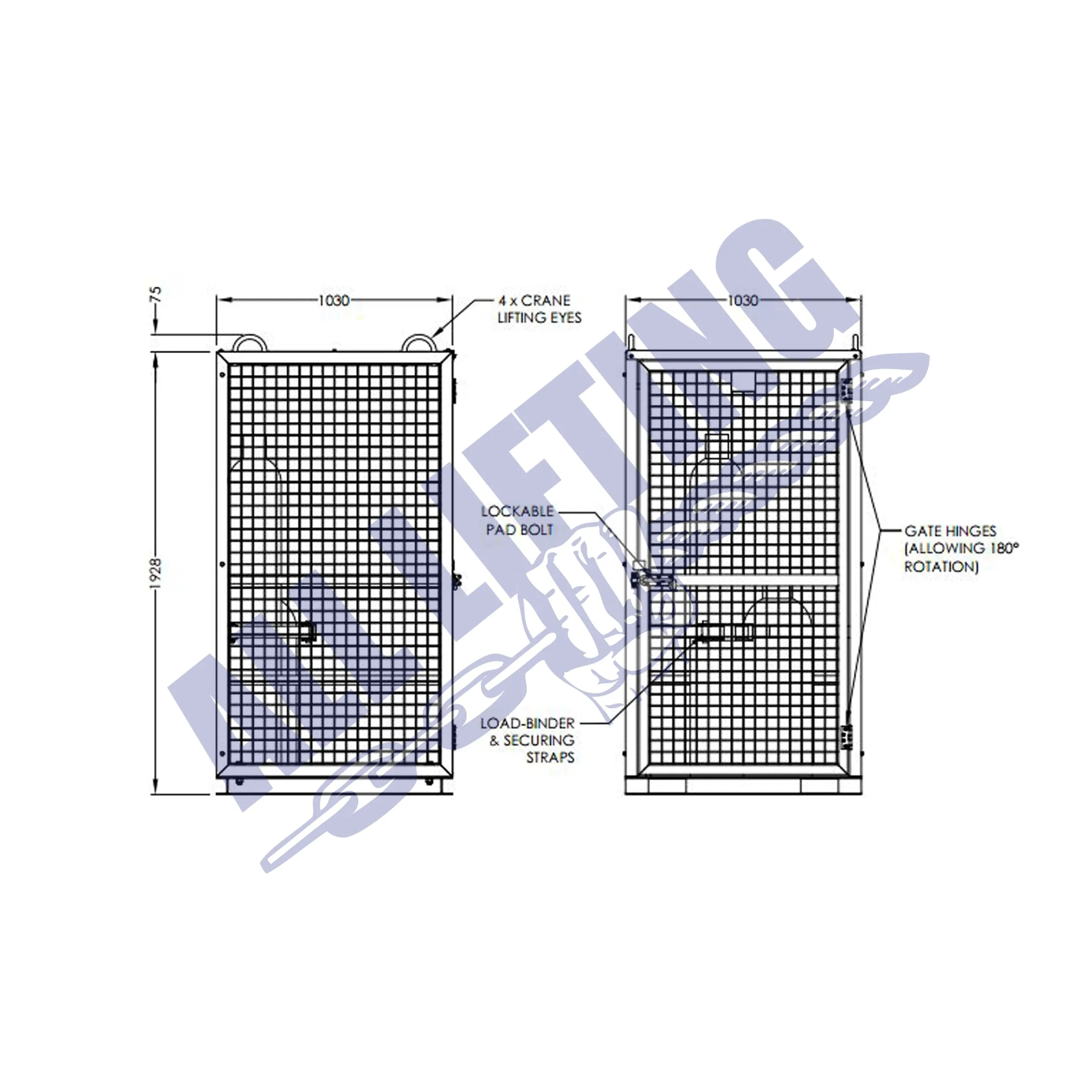 Gas Cylinder Cage - GB CM2