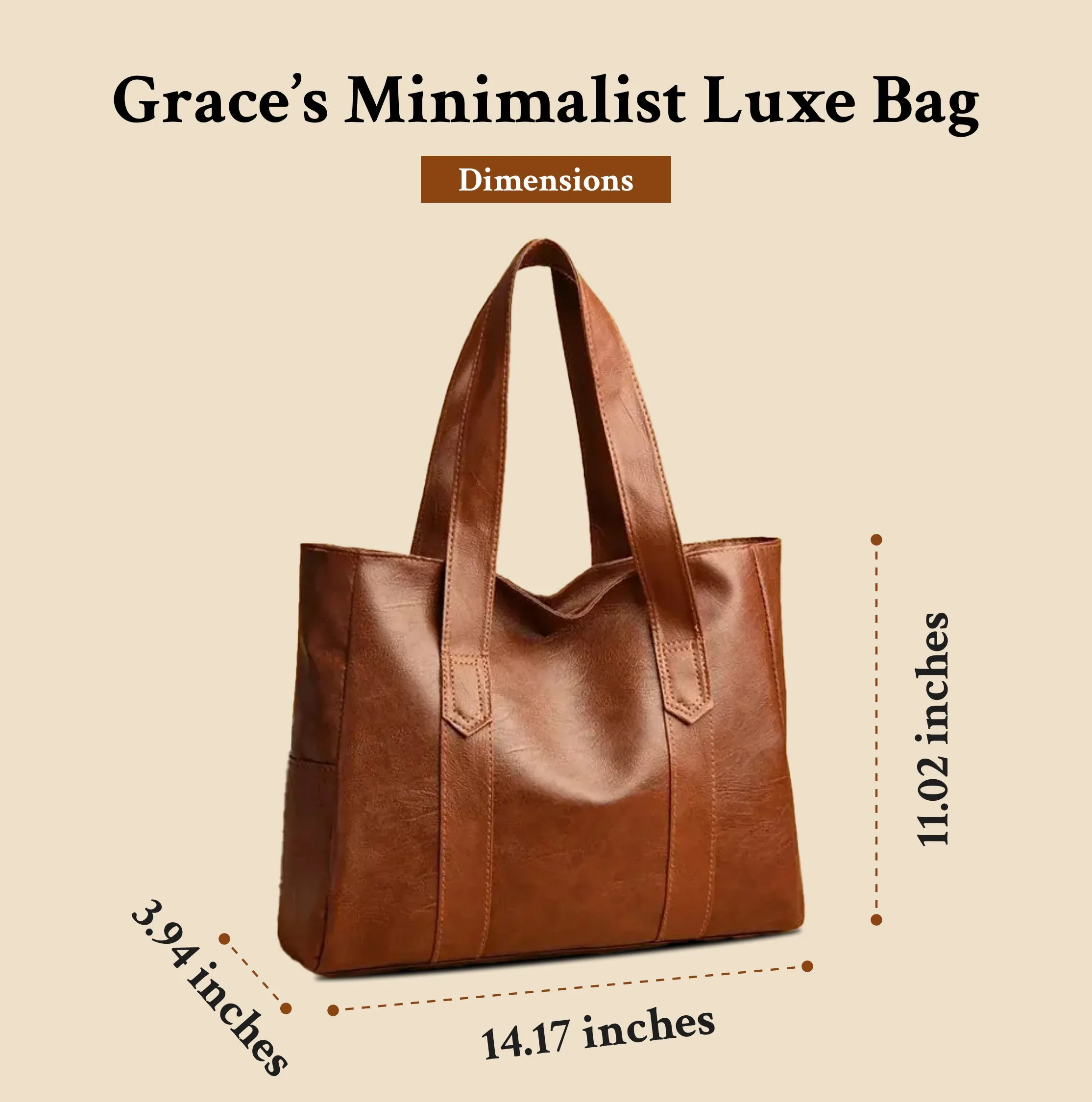 Grace’s Minimalist Luxe | Soft Leather Shoulder Bag