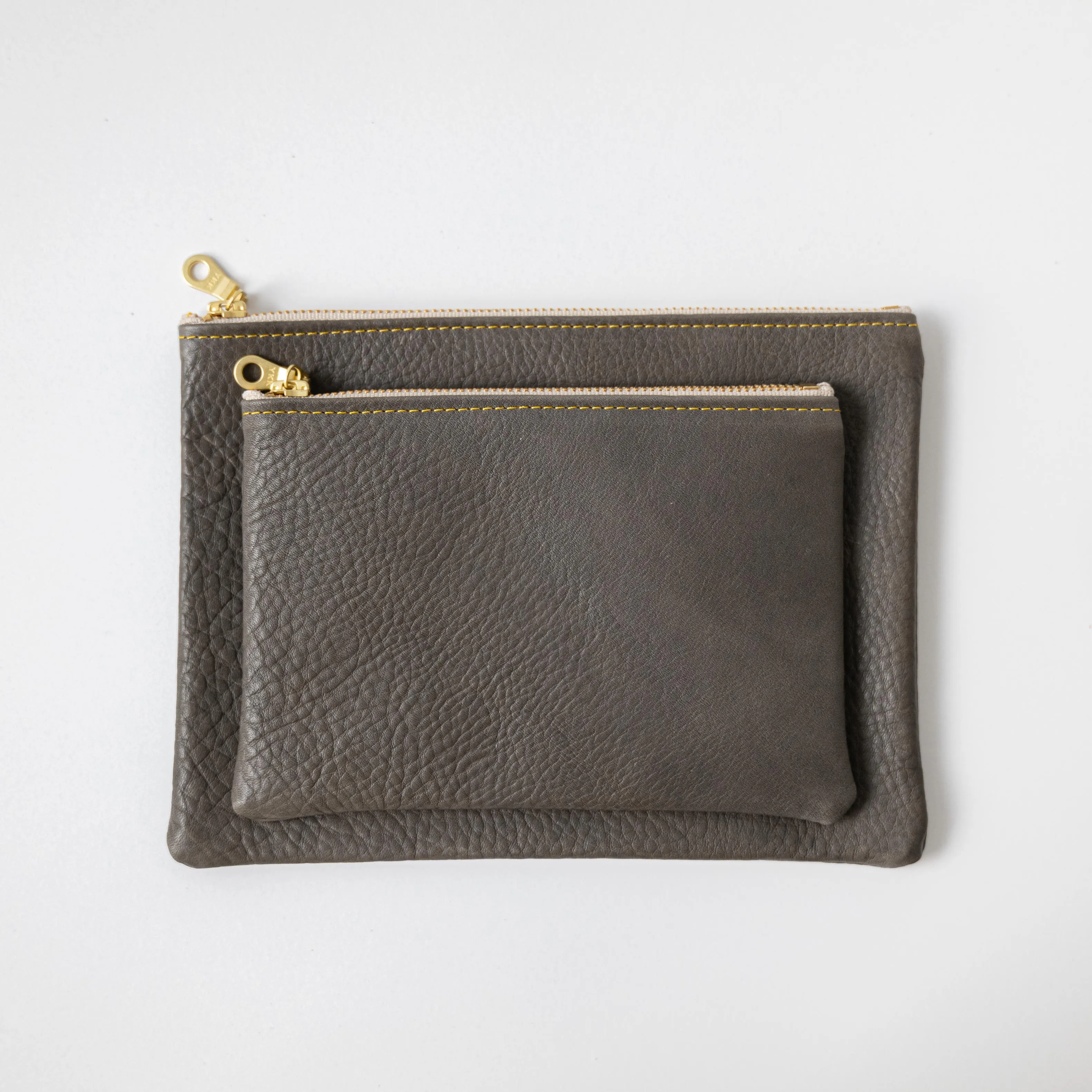 Grey Cypress Medium Zip Pouch