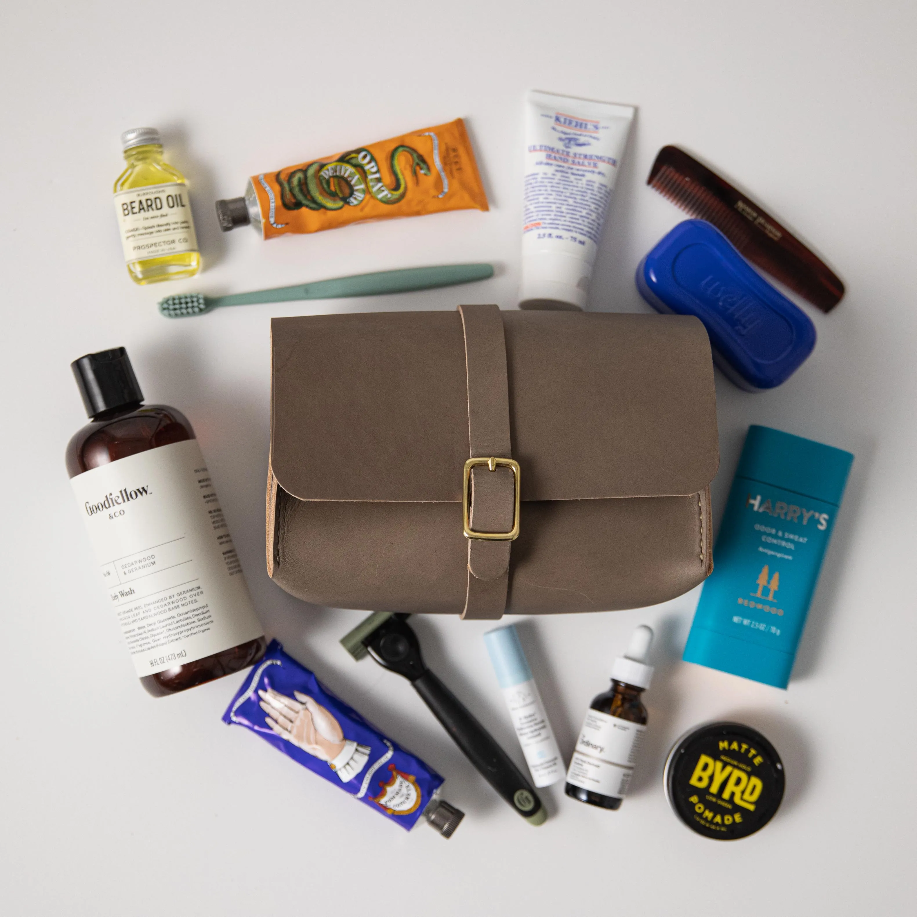 Grey Dopp Kit