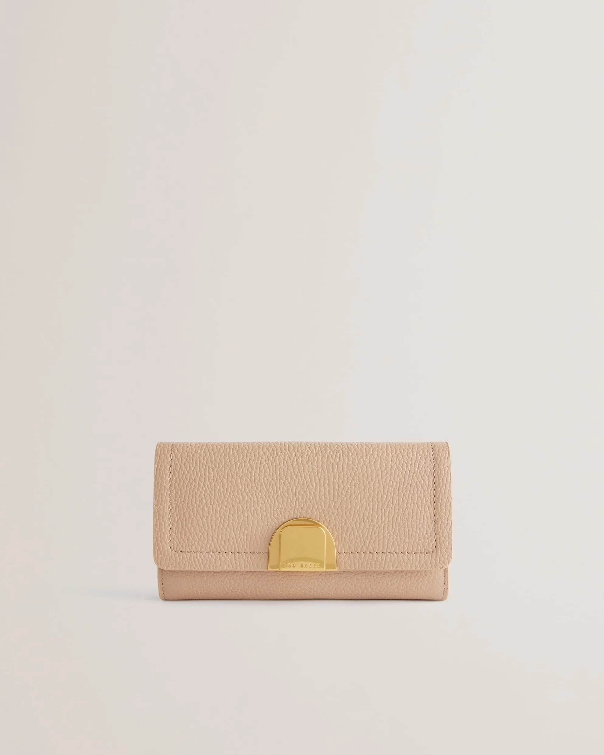 Imieldi Lock Detail Fold Over Purse Taupe