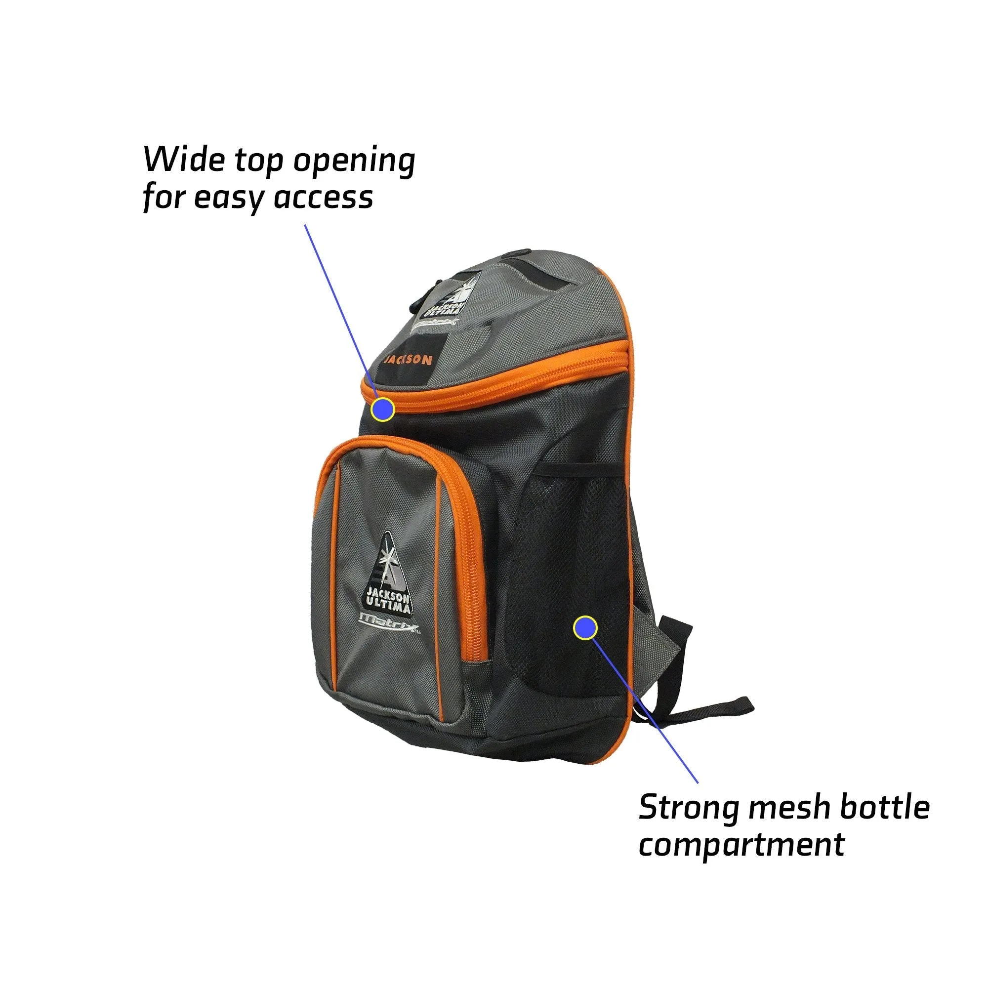 JACKSON ULTIMA SPORT BAG (GRAY/ORANGE) USFS