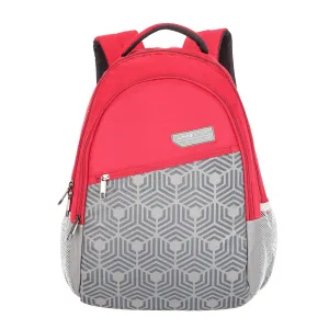 Lavie Sport Hexa 24L Casual School Bag For Boys & Girls Red