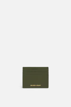 Lisbon Card Holder in Olive Green