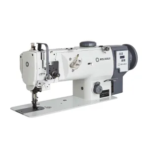 Lockstitch Walking Foot Sewing Machine with Direct Drive, Index Stitching and Foot Height Adjuster