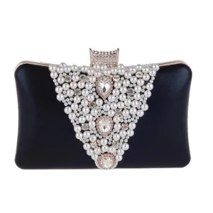 Luxy Moon Beaded Clutch Bags for Weddings Diamond