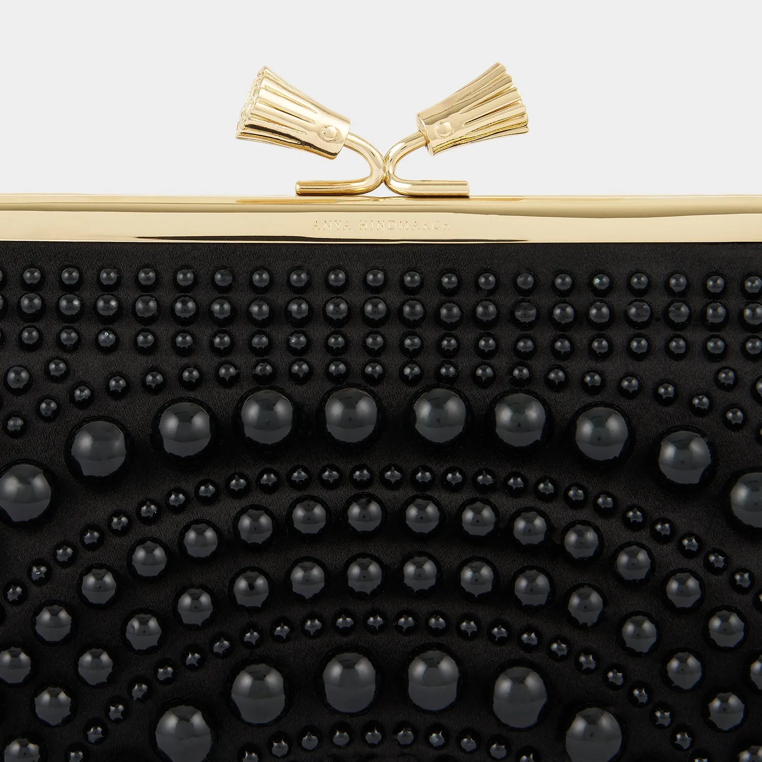 Maud Pearl Tassel Clutch