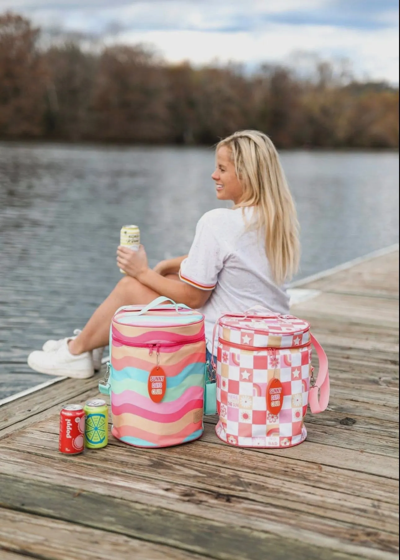 No Bad Days Checkered Soft Cooler