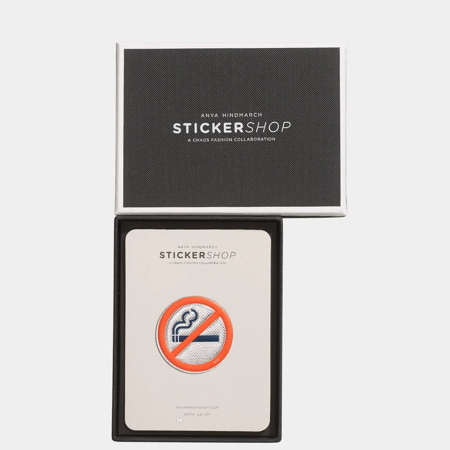 No Smoking Leather Sticker