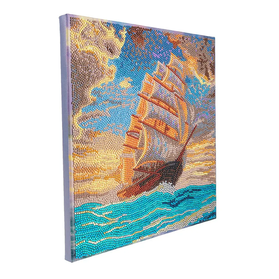 "Courageous Voyage" Crystal Art Kit 30x30cm