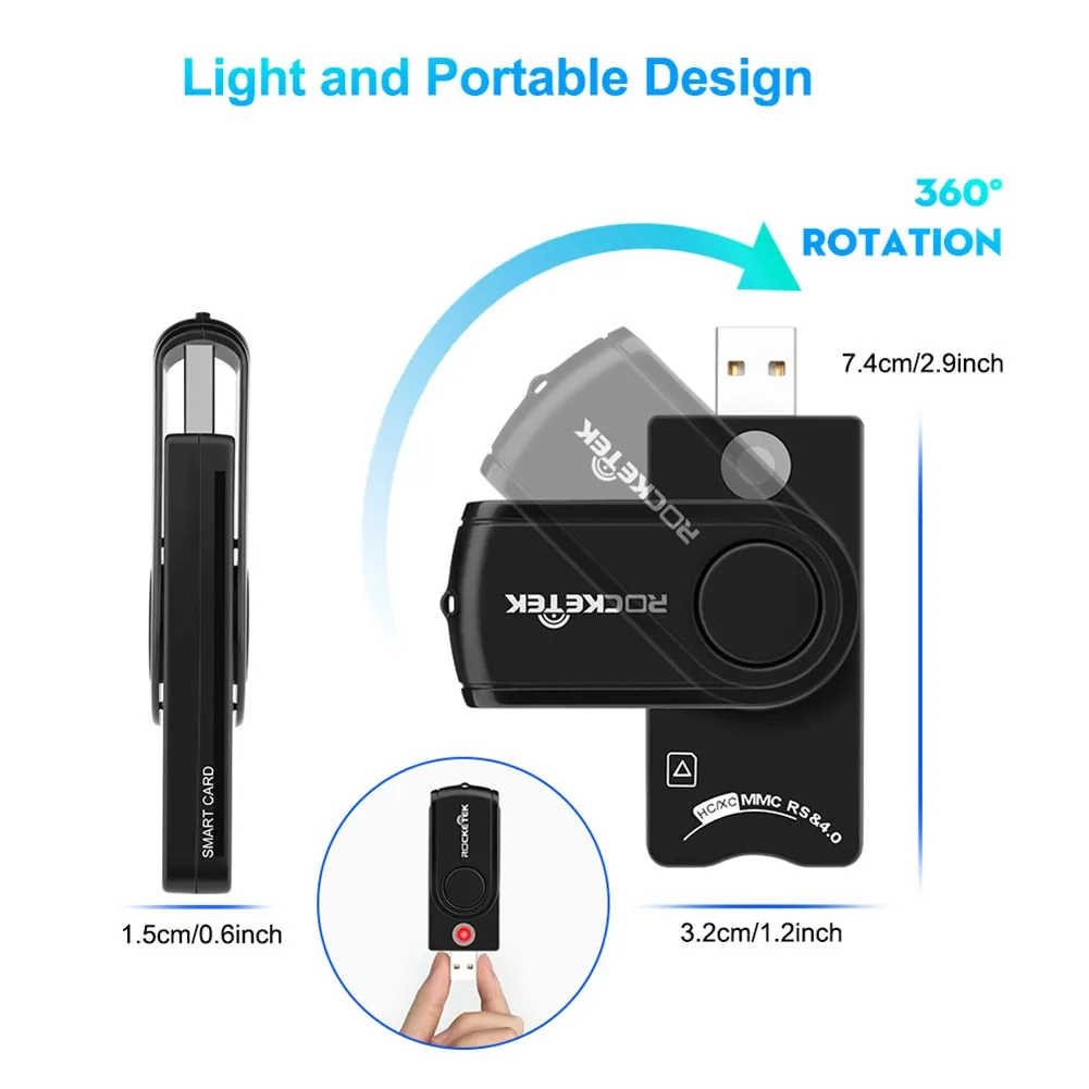 Smart Card Reader For Bank Card/ SD TF