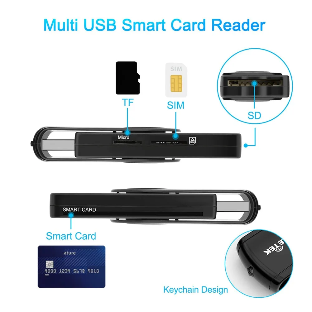 Smart Card Reader For Bank Card/ SD TF