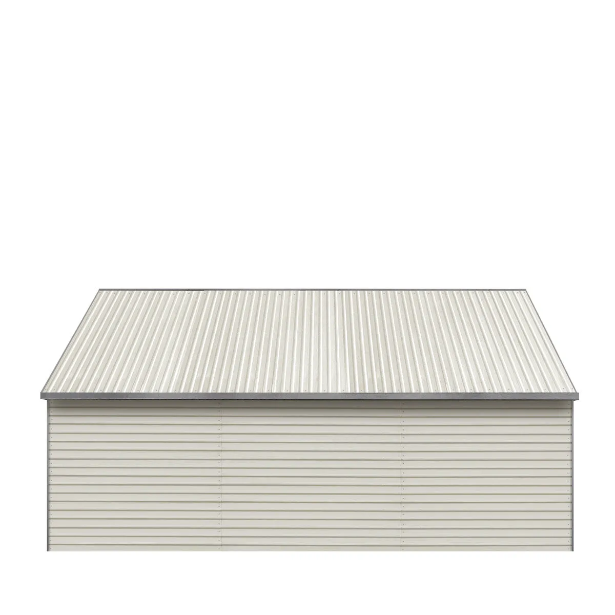 TMG Industrial 21’ x 19’ Double Garage Metal Shed with Side Entry Door, 400 Sq-Ft, 8' Eave Height, 27 GA Corrugated Panels, TMG-MS2119