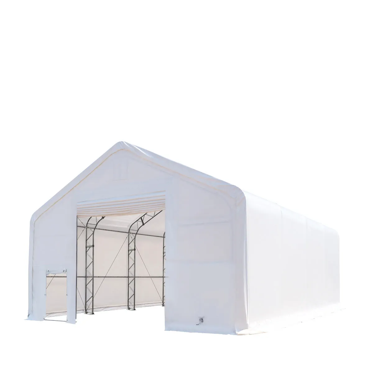 TMG Industrial 30' x 40' Dual Truss Storage Shelter with Heavy Duty 17 oz PVC Cover, TMG-DT3041