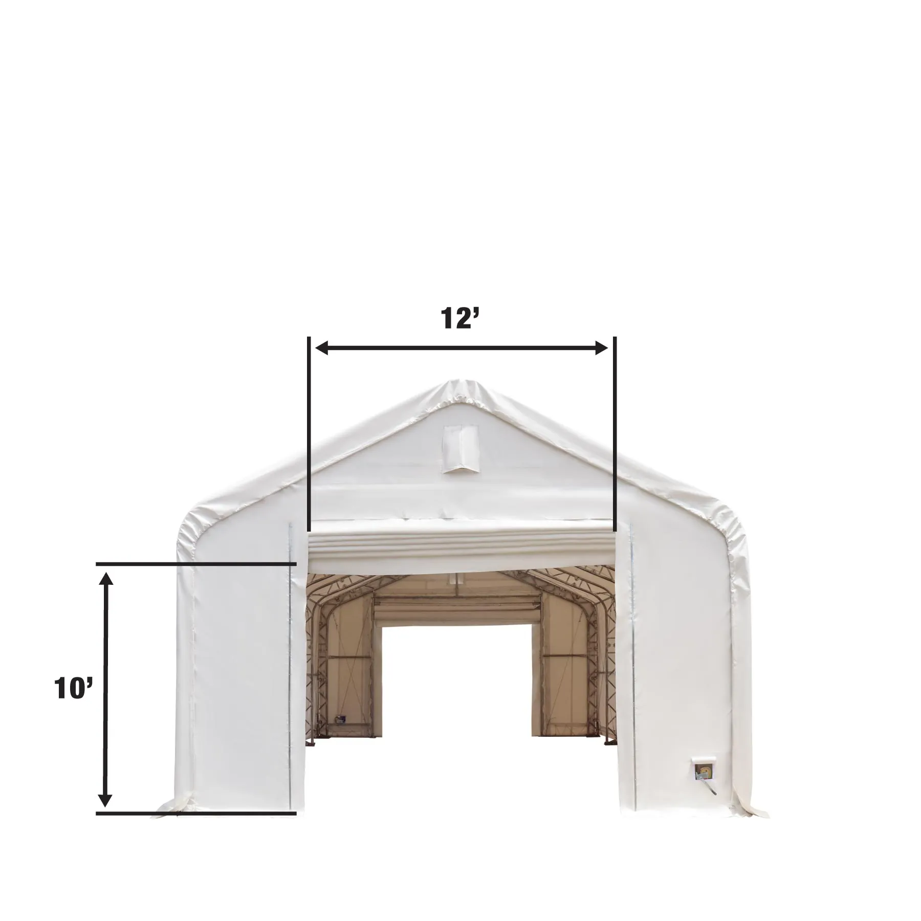 TMG Industrial Pro Series 20' x 30' Dual Truss Storage Shelter with Heavy Duty 17oz PVC Cover, TMG-DT2031-PRO (Previously DT2030-PRO)