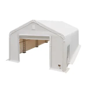 TMG Industrial Pro Series 20' x 30' Dual Truss Storage Shelter with Heavy Duty 17oz PVC Cover, TMG-DT2031-PRO (Previously DT2030-PRO)