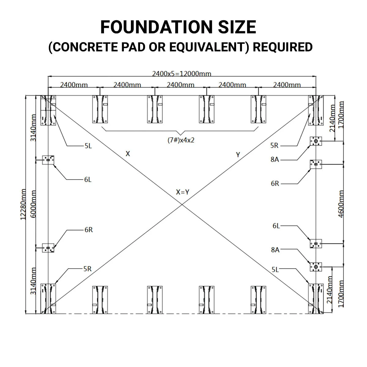 TMG Industrial Pro Series 40' x 40' Dual Truss Storage Shelter with Heavy Duty 21 oz PVC Cover & Drive Through Doors, TMG-DT4041-PRO (Previously TMG-DT4040-PRO)