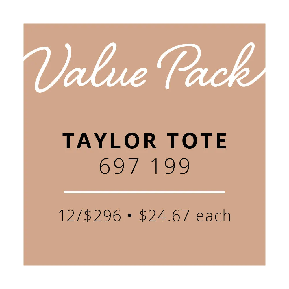 Value Pack Taylor Tote | 12/$296 (Wholesale Only)